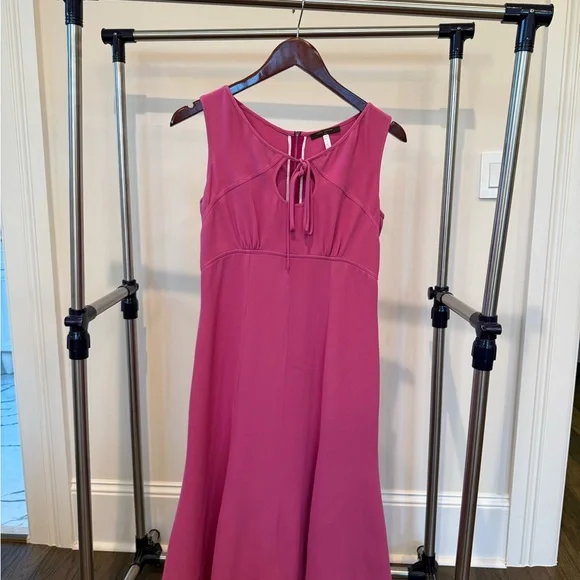 mermaid dress with square neck Jersey Square Neck Gown- Blush XS